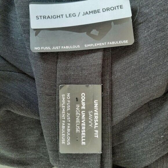 New - PENNINGTONS Savvy-Fit Straight-Leg Pant Pinstripe PLUS Sz 28 - Picture 10 of 11